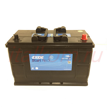 EG1102 EXIDE аккумулятор EXIDE StartPRO 12V 110AH 750A ETN EG1102